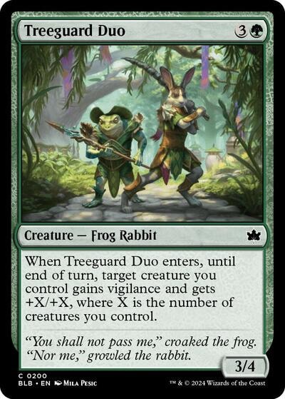 Treeguard Duo (BLB) #200 Common Bloomburrow Magic: The Gathering: 2024