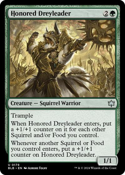 Honored Dreyleader (BLB) #178 Uncommon (Foil Lightly Played) Bloomburrow Magic: The Gathering: 2024