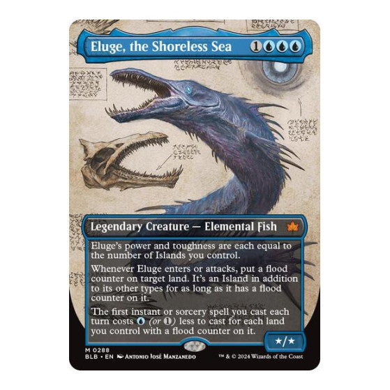 Eluge the Shoreless Sea Borderless (BLB) #288 Mythic Rare (Foil Near Mint) Bloomburrow Magic: The Gathering: 2024
