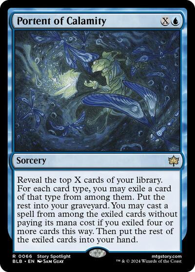 Portent of Calamity (BLB) #66 Rare (Lightly Played) Bloomburrow Magic: The Gathering: 2024