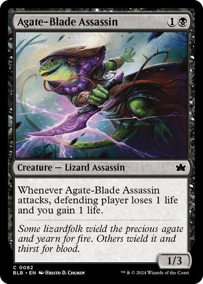 Agate Blade Assassin (BLB) #82 Common Bloomburrow Magic: The Gathering: 2024