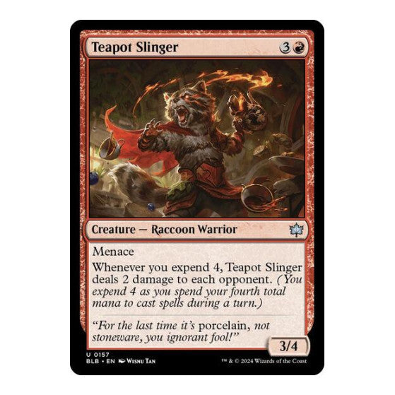Teapot Slinger (BLB) #157 Uncommon (Near Mint) Bloomburrow Magic: The Gathering: 2024