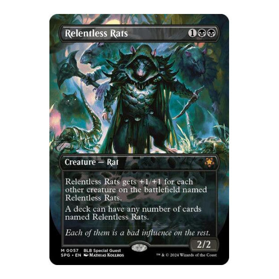 Relentless Rats (Borderless) (SPG) #57 Mythic Rare (Near Mint) Special Guests Magic: The Gathering: 2026
