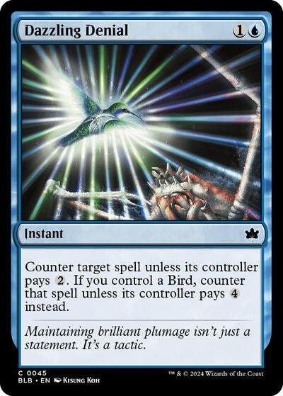 Dazzling Denial (BLB) #45 Common (Lightly Played) Bloomburrow Magic: The Gathering: 2024
