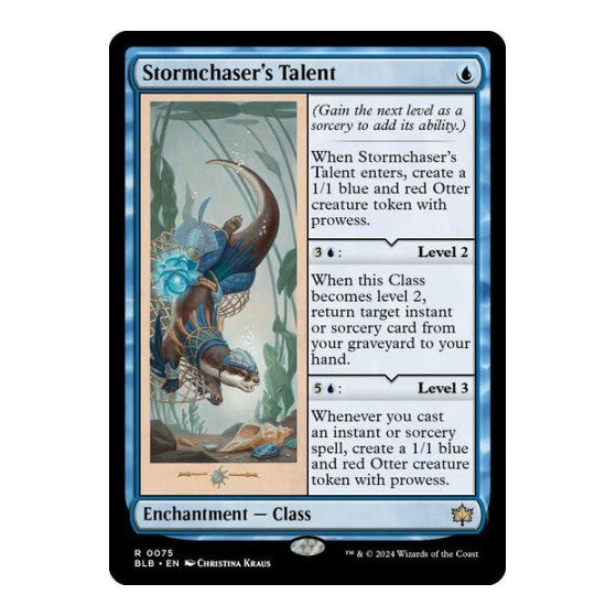 Stormchasers Talent (BLB) #75 Rare (Near Mint) Bloomburrow Magic: The Gathering: 2024