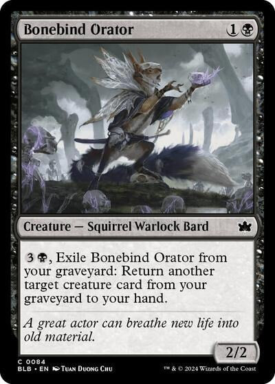 Bonebind Orator (BLB) #84 Common Bloomburrow Magic: The Gathering: 2024