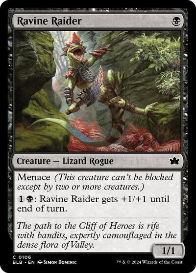 Ravine Raider (BLB) #106 Common (Lightly Played) Bloomburrow Magic: The Gathering: 2024