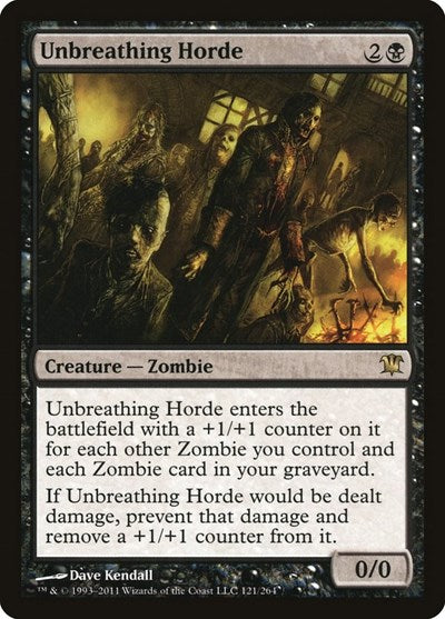 Unbreathing Horde (ISD) #121 Rare (Lightly Played) Innistrad Magic: The Gathering: 2011