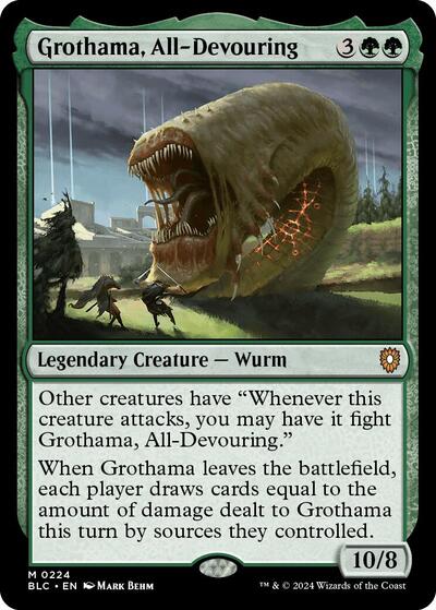 Grothama All Devouring (BLC) #224 Mythic Rare (Near Mint) Commander: Bloomburrow Magic: The Gathering: 2024