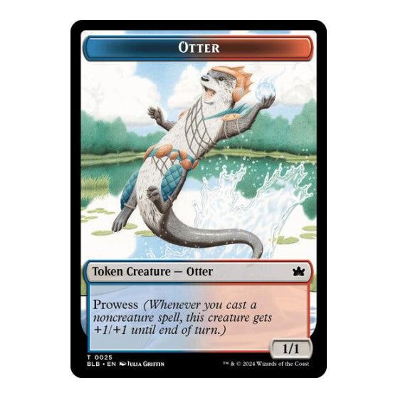 Otter Token (BLB) #25 T (Lightly Played) Bloomburrow Magic: The Gathering: 2024