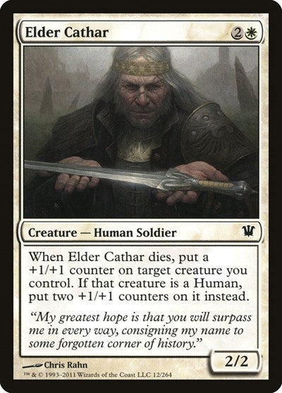 Elder Cathar (ISD) #12 Common (Near Mint) Innistrad Magic: The Gathering: 2011