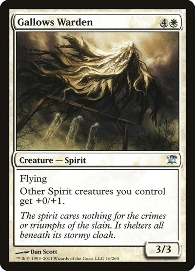 Gallows Warden (ISD) #16 Uncommon (Lightly Played) Innistrad Magic: The Gathering: 2011