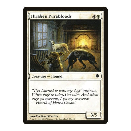 Thraben Purebloods (ISD) #37 Common (Lightly Played) Innistrad Magic: The Gathering: 2011