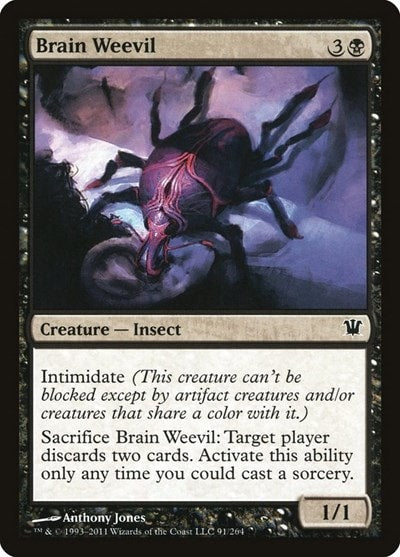 Brain Weevil (ISD) #91 Common Innistrad Magic: The Gathering: 2011