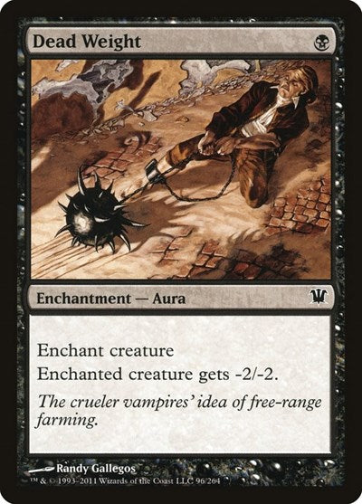 Dead Weight (ISD) #96 Common (Lightly Played) Innistrad Magic: The Gathering: 2011