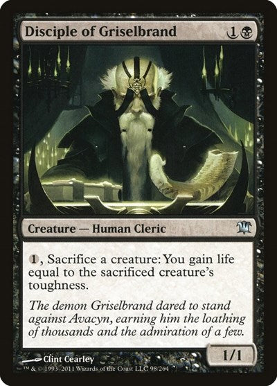 Disciple of Griselbrand (ISD) #98 Uncommon (Near Mint) Innistrad Magic: The Gathering: 2011