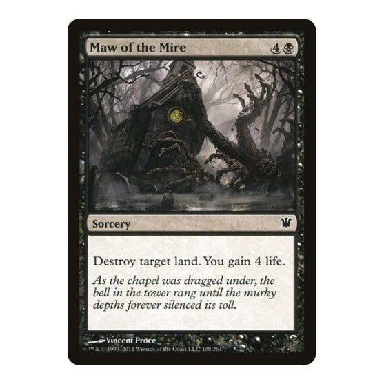 Maw of the Mire (ISD) #108 Common Innistrad Magic: The Gathering: 2011