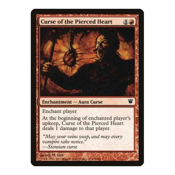 Curse of the Pierced Heart (ISD) #138 Common Innistrad Magic: The Gathering: 2011