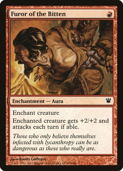 Furor of the Bitten (ISD) #143 Common Innistrad Magic: The Gathering: 2011