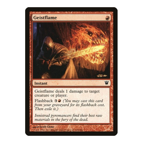 Geistflame (ISD) #144 Common (Moderately Played) Innistrad Magic: The Gathering: 2011