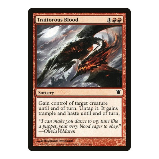 Traitorous Blood (ISD) #166 Common (Lightly Played) Innistrad Magic: The Gathering: 2011