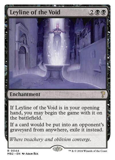 Leyline of the Void White Border (MB2) #44 Rare (Near Mint) Mystery Booster 2 Magic: The Gathering: 2024