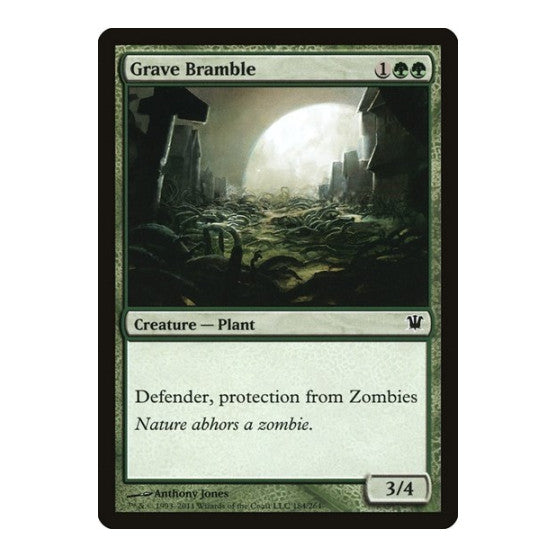 Grave Bramble (ISD) #184 Common (Lightly Played) Innistrad Magic: The Gathering: 2011