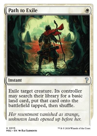 Path to Exile White Border (MB2) #15 Uncommon (Lightly Played) Mystery Booster 2 Magic: The Gathering: 2024