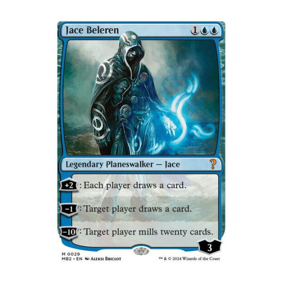 Jace Beleren White Border (MB2) #29 Mythic Rare (Lightly Played) Mystery Booster 2 Magic: The Gathering: 2024