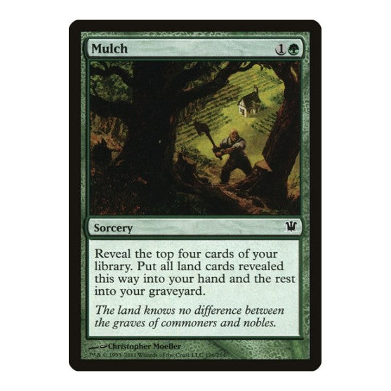 Mulch (ISD) #196 Common (Lightly Played) Innistrad Magic: The Gathering: 2011