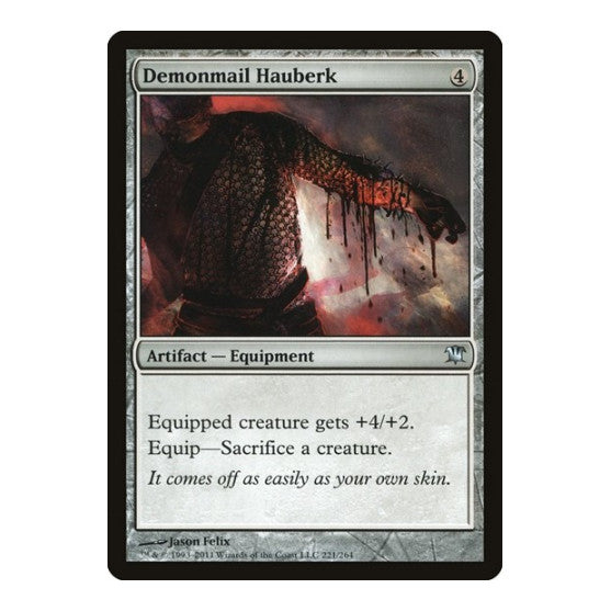 Demonmail Hauberk (ISD) #221 Uncommon (Lightly Played) Innistrad Magic: The Gathering: 2011