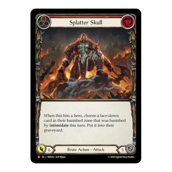 Splatter Skull (ROS) #ROS243 Majestic (Near Mint) Rosetta Flesh and Blood TCG: 2024