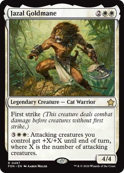 Jazal Goldmane (FDN) #497 Rare Foundations Magic: The Gathering: 2024
