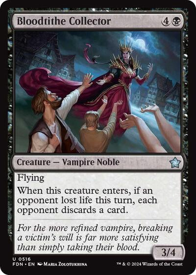 Bloodtithe Collector 0516 (FDN) #516 Uncommon (Lightly Played) Foundations Magic: The Gathering: 2024
