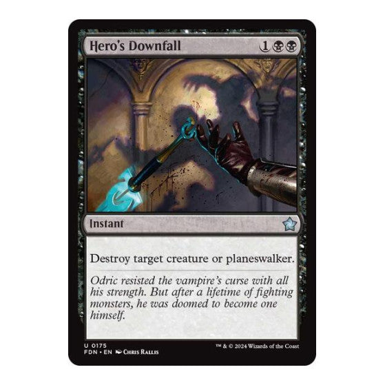Heros Downfall (FDN) #175 Uncommon Foundations Magic: The Gathering: 2024