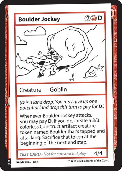 Boulder Jockey (MB2PC) #560 Special (Lightly Played) Mystery Booster 2 Playtest Cards Magic: The Gathering: 2024