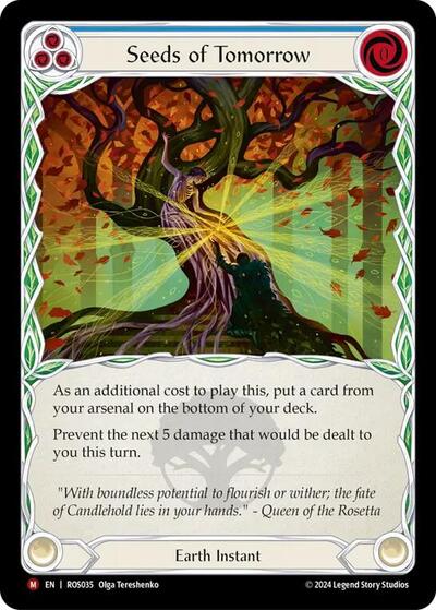 Seeds of Tomorrow (ROS) #ROS035 Majestic (Rainbow Foil Near Mint) Rosetta Flesh and Blood TCG: 2024