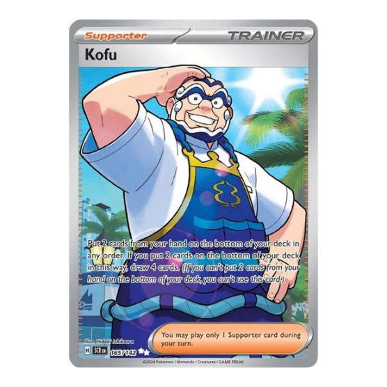 Kofu - 165/142 (SCR) #165/142 Ultra Rare (Holofoil Near Mint) SV07: Stellar Crown Pokemon: 2024
