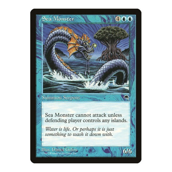 Sea Monster (TMP) #85 Common (Lightly Played) Tempest Magic: The Gathering: 1997