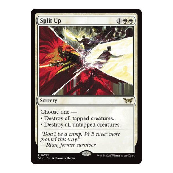 Split Up (DSK) #32 Rare Duskmourn: House of Horror Magic: The Gathering: 2024