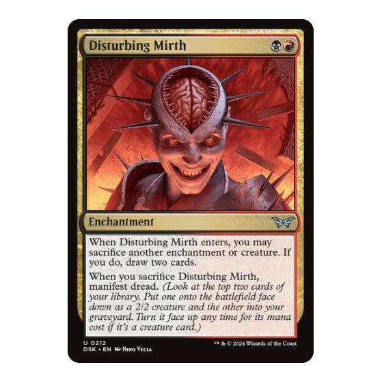 Disturbing Mirth (DSK) #212 Uncommon Duskmourn: House of Horror Magic: The Gathering: 2024