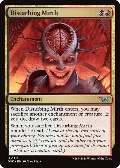 Disturbing Mirth (DSK) #212 Uncommon Duskmourn: House of Horror Magic: The Gathering: 2024