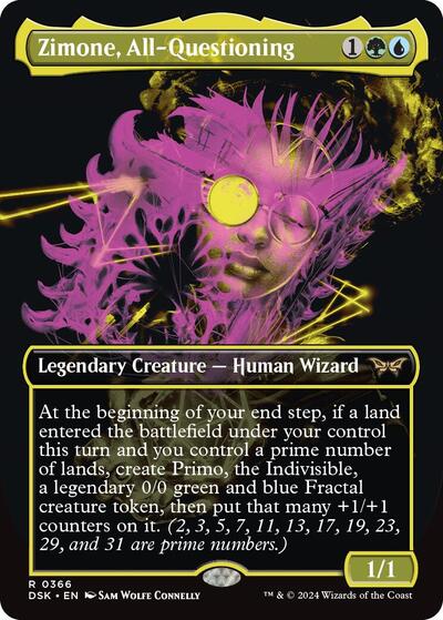 Zimone All Questioning Showcase (DSK) #366 Rare (Lightly Played) Duskmourn: House of Horror Magic: The Gathering: 2024