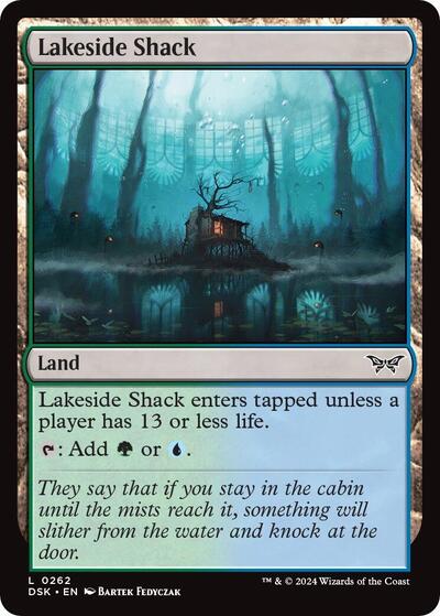 Lakeside Shack (DSK) #262 Land Duskmourn: House of Horror Magic: The Gathering: 2024