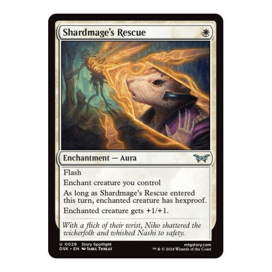 Shardmage's Rescue (DSK) #29 Uncommon (Lightly Played) Duskmourn: House of Horror Magic: The Gathering: 2024