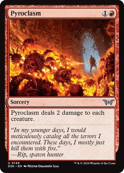 Pyroclasm (DSK) #149 Uncommon (Lightly Played) Duskmourn: House of Horror Magic: The Gathering: 2024
