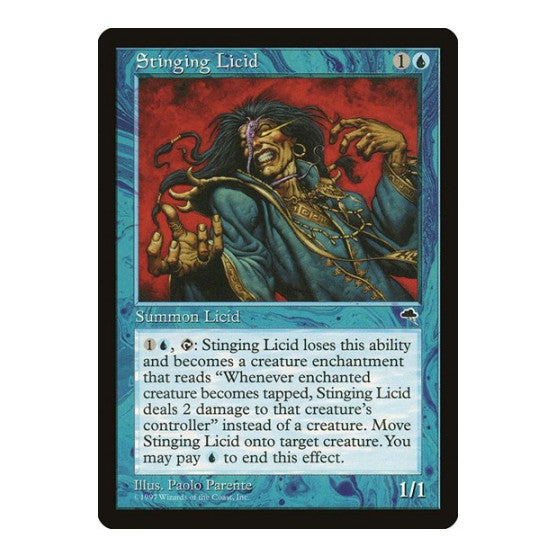 Stinging Licid (TMP) #91 Uncommon (Moderately Played) Tempest Magic: The Gathering: 1997