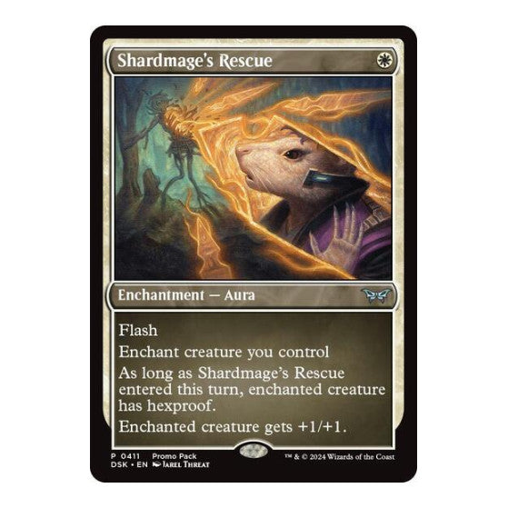 Shardmage's Rescue (PPDSK) #411 Promo (Lightly Played) Promo Pack: Duskmourn: House of Horror Magic: The Gathering: 2024