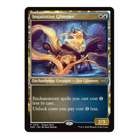 Inquisitive Glimmer (PPDSK) #415 Promo (Lightly Played) Promo Pack: Duskmourn: House of Horror Magic: The Gathering: 2024