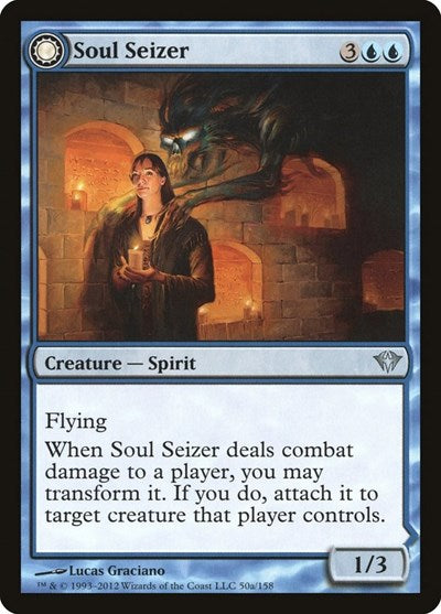 Soul Seizer (DKA) #50 Uncommon (Lightly Played) Dark Ascension Magic: The Gathering: 2012
